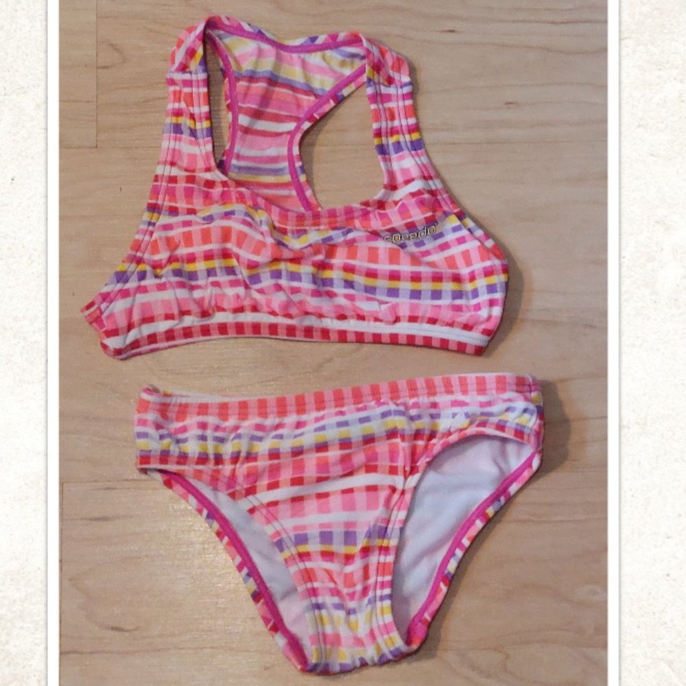 Girls "Speedo" 2 Piece Swimsuit size 4